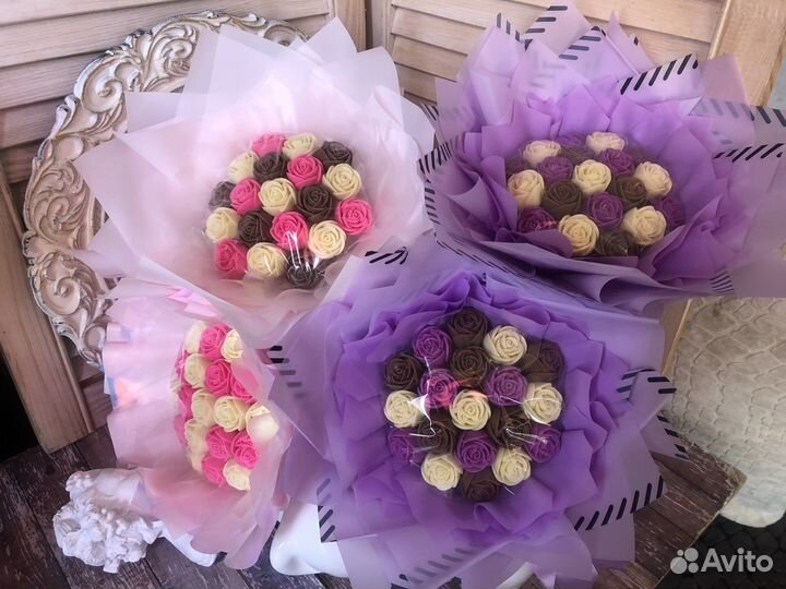 Букет из шоколадных роз