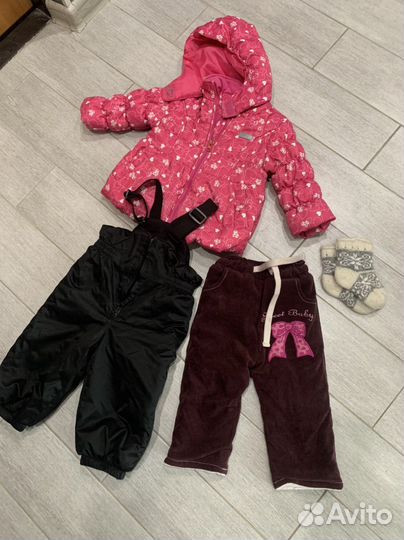 Вещи пакетом на девочку 74 80