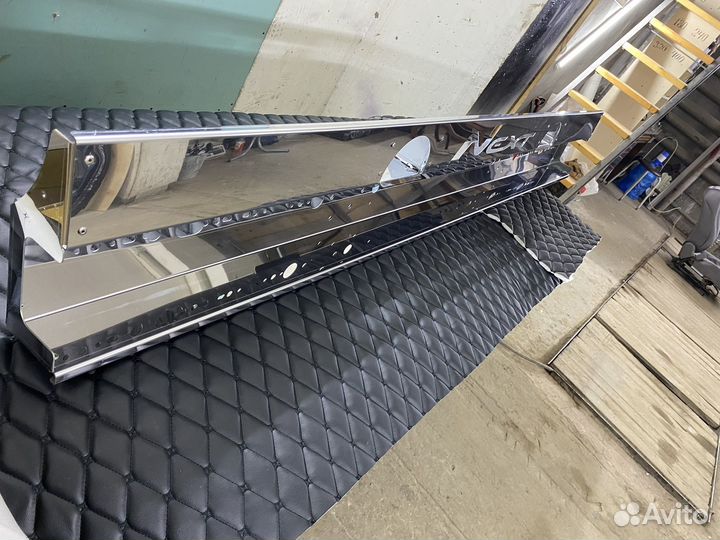 Задний брус отбойник Газель нержавейка