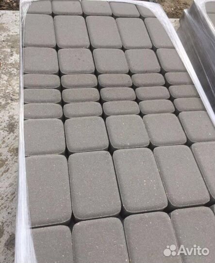 Тротуарная плитка сиян серый П16-6, бордюр