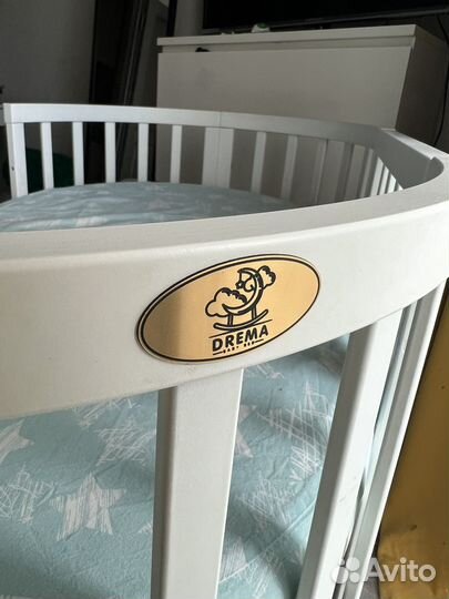 Кроватка детская трансформер круглая