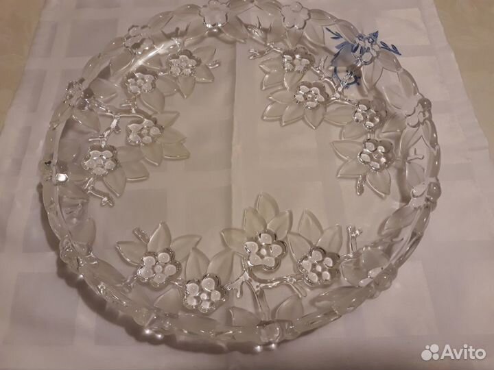 Блюдо большое посуда стекло