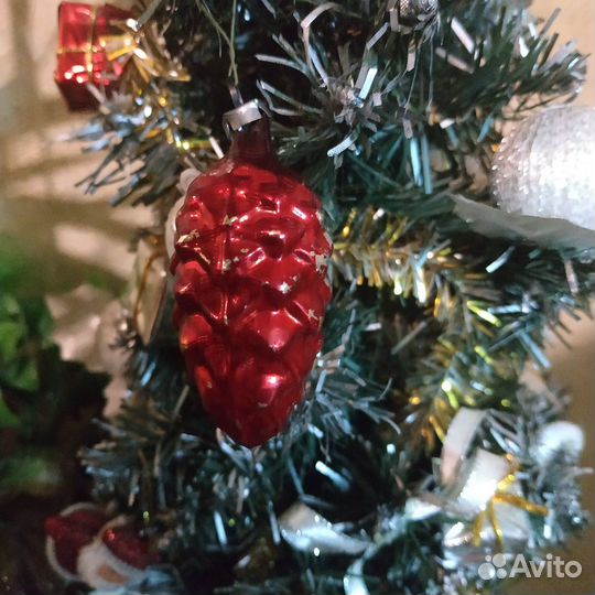 Ёлочные игрушки стекло СССР