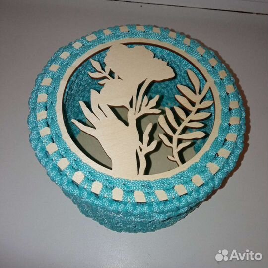 Корзинки вязаные, ручная работа