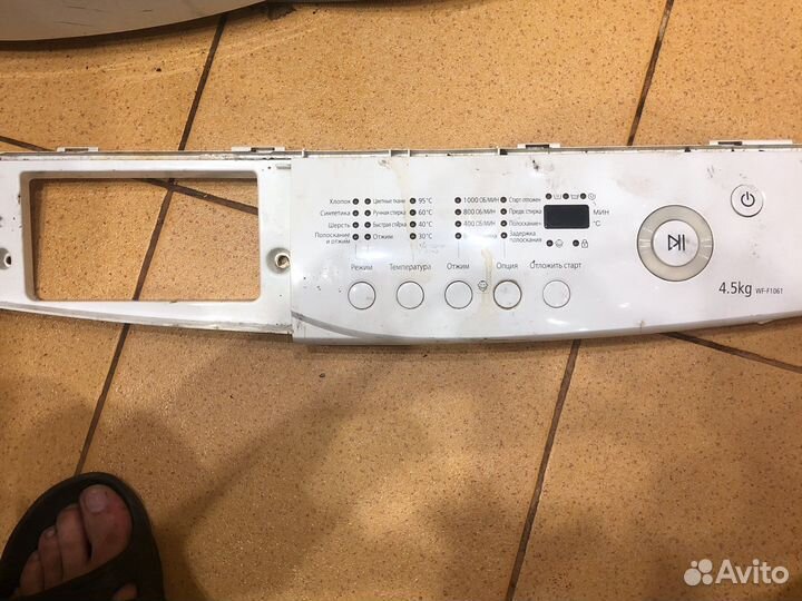 Передня панель стиральной машины samsung wf-f1061