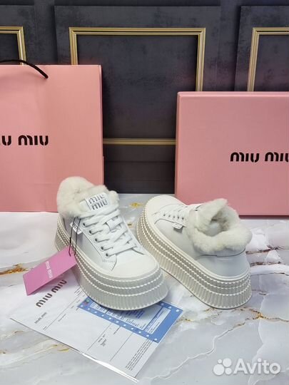 Кеды зимние Miu Miu