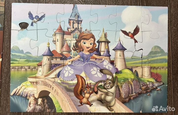 Крупные пазлы 24 шт, 6 наборов