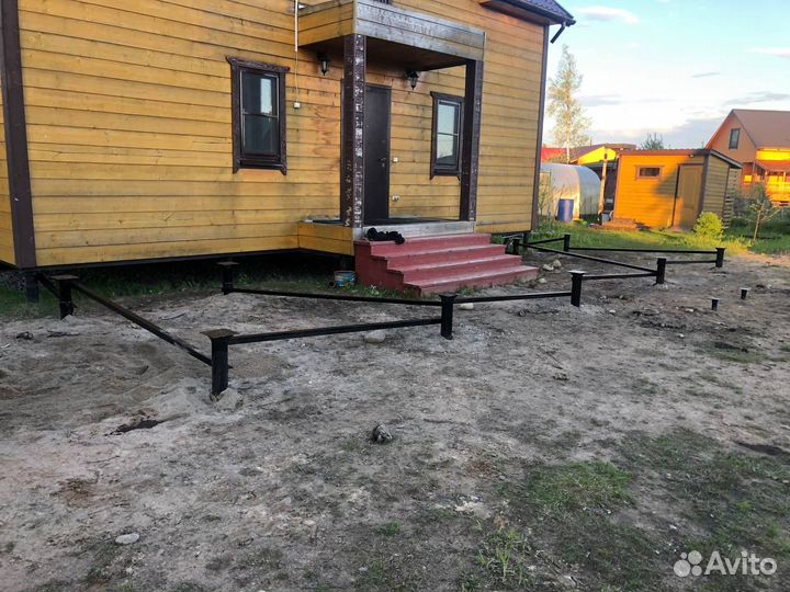 Винтовые сваи под ключ установка