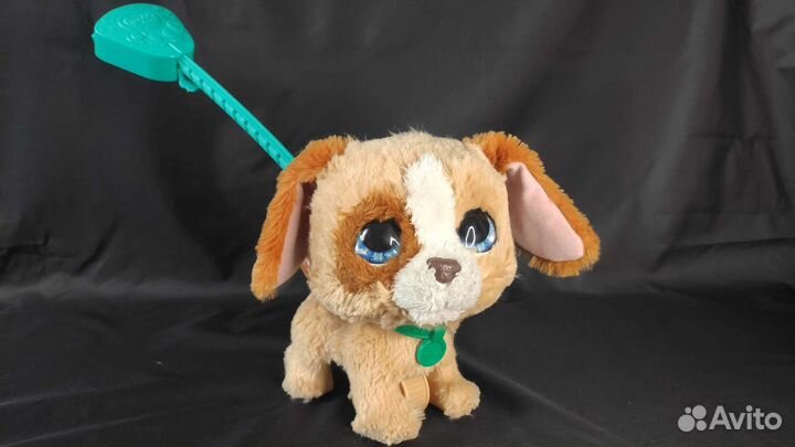 Милая говорящая игрушка собачка с поводком