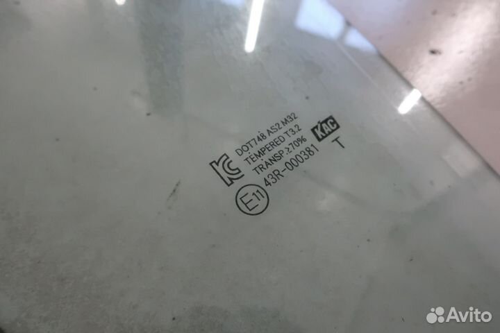 Стекло двери заднее левое Hyundai Solaris 1