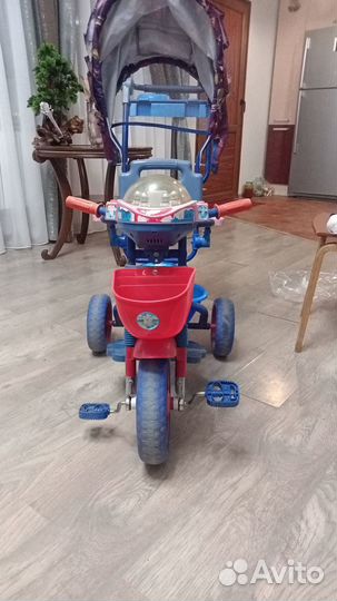 Детский трёхколёсный велосипед коляска