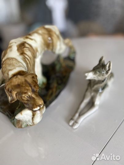Фарфоровые статуэтки лфз Кот Манул