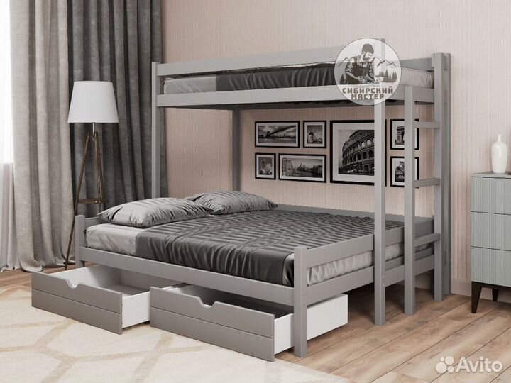 Двухъярусная кровать крепче IKEA