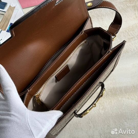 Сумка Gucci Horsebit canvas 3 размера