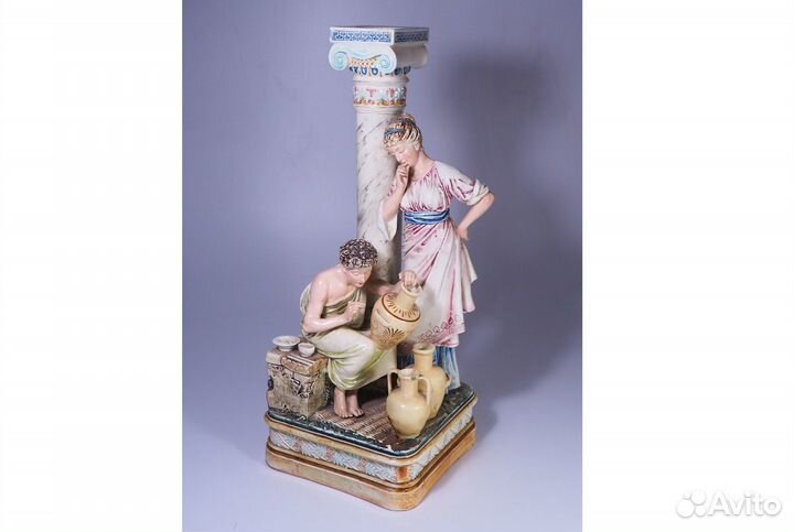 Статуэтка «Гончар и девушка». Фарфор. Европа
