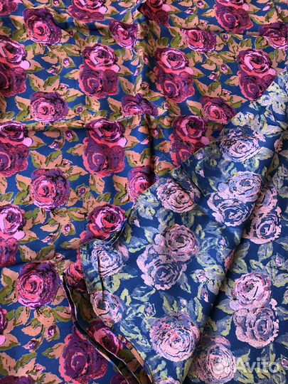 Ткани СССР шелк и хлопок