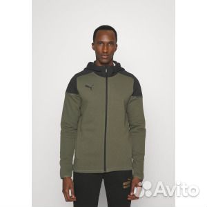 Толстовка на молнии Puma, зеленый