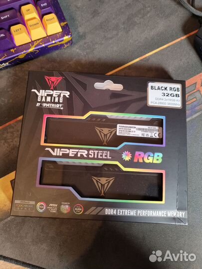 Оперативная память DDR4 Viper Steel RGB 32gb 3600