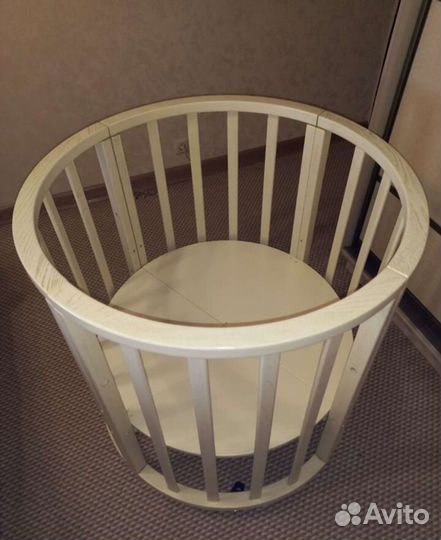 Детская кровать трансформер круглая