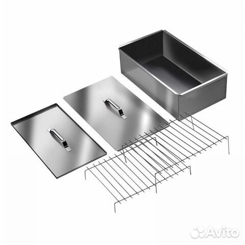 Двухъярусная коптильня 500х270х175 мм (сталь 0,8)