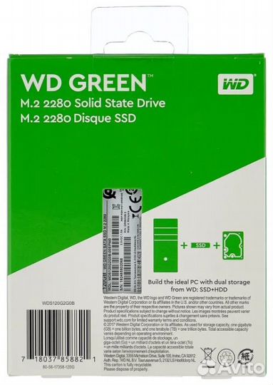 Твердотельный жесткий диск (SSD) Western digital W