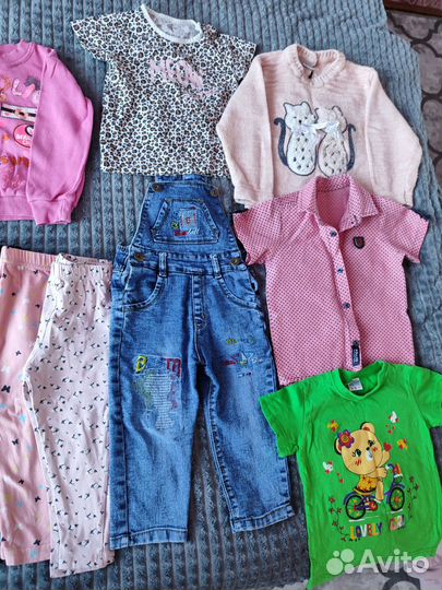 Вещи пакетом для девочки 86 92