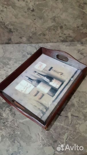 Поднос деревянный