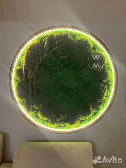 Панели из стабилизированного мха