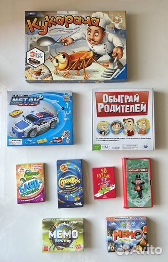 Настольные игры для детей и взрослых
