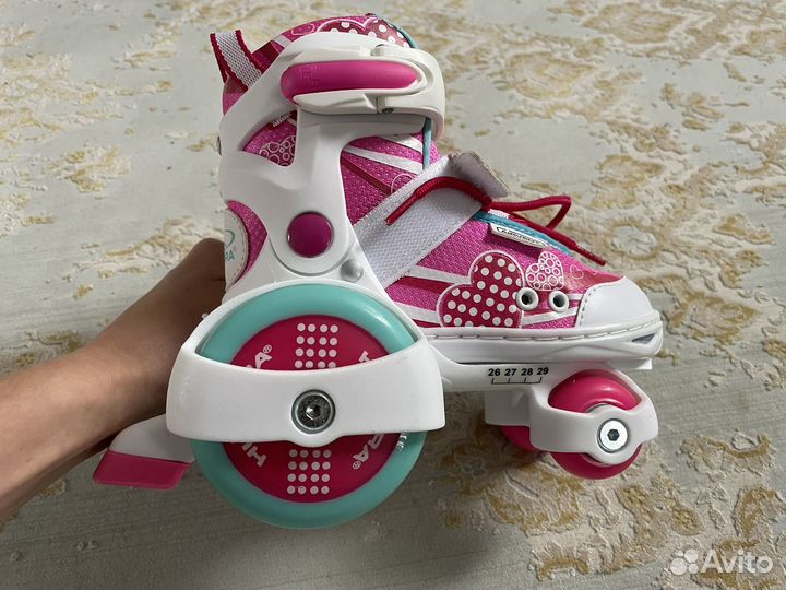 Роликовые коньки детские раздвижные