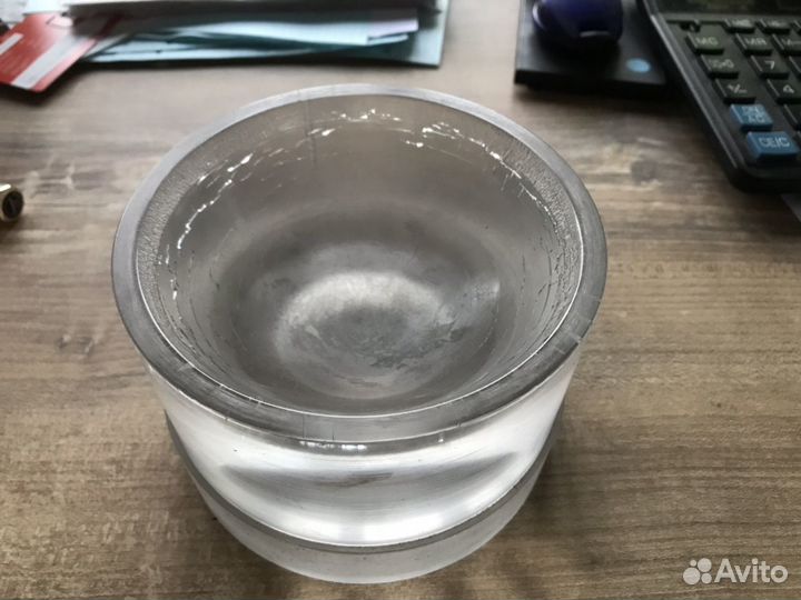 Ступка большая лабораторная прозрачная