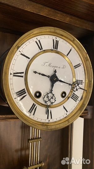 Часы настенные Г.Мозер старинные