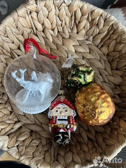 Елочные игрушки стекло