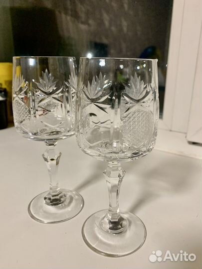 Бокалы для вина шампанского хрусталь СССР