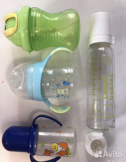 Ванночка для купания+ игрушки + бутылочки