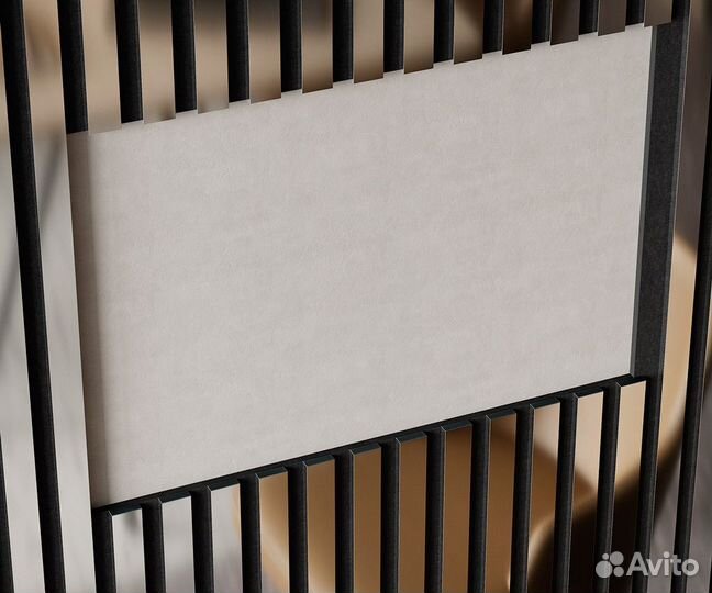 Комплект акустических панелей Cosca Decor Эмираты Хром, 1200x300x19мм Серый