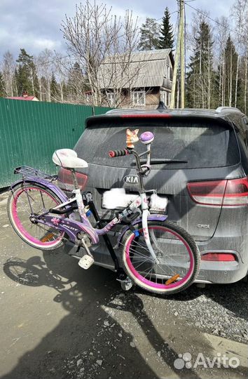 Крепление на фаркоп для перевозки велосипеда