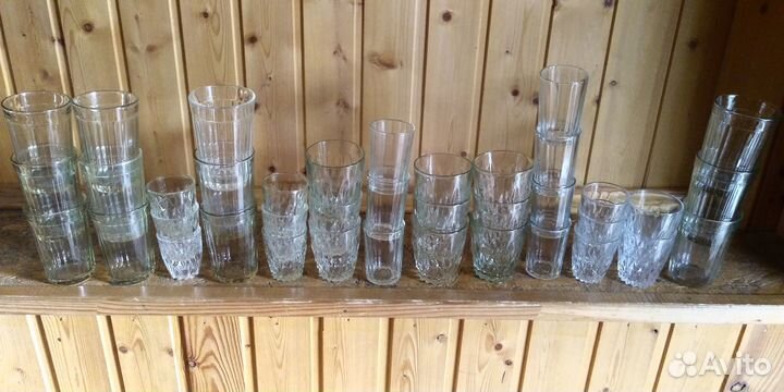 Стаканы граненые СССР 4- х видов