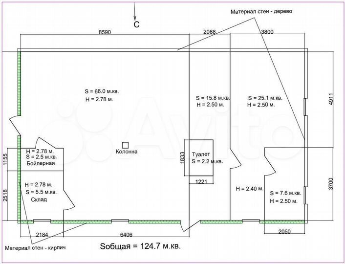 Торговая площадь, 125 м²