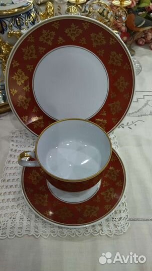 Винтаж чайное трио. Германия