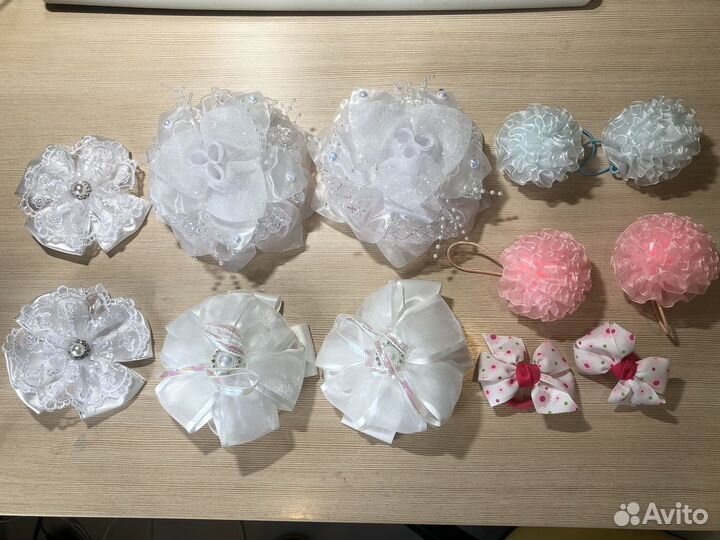 Банты для волос 6 пар