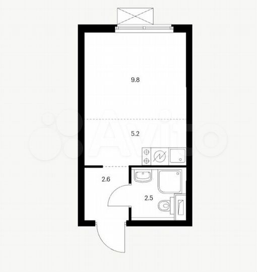 Квартира-студия, 20,1 м², 11/24 эт.