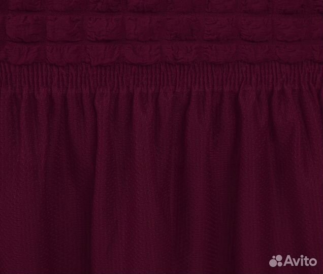 Набор чехлов на стулья со спинкой 2 шт, Бордовый