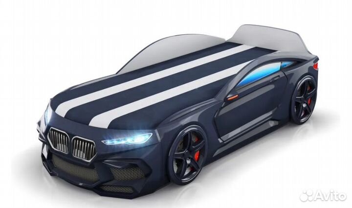 Детская кровать машина + матрас Новая