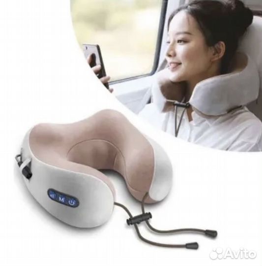 Массажер U-shaped massage pillow подушка для шеи