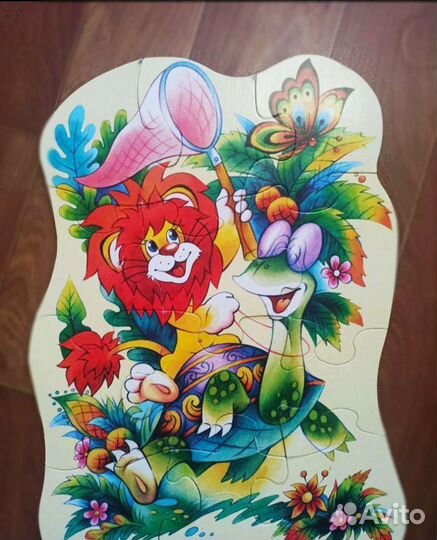 Макси пазлы кот в сапогах 12 деталей