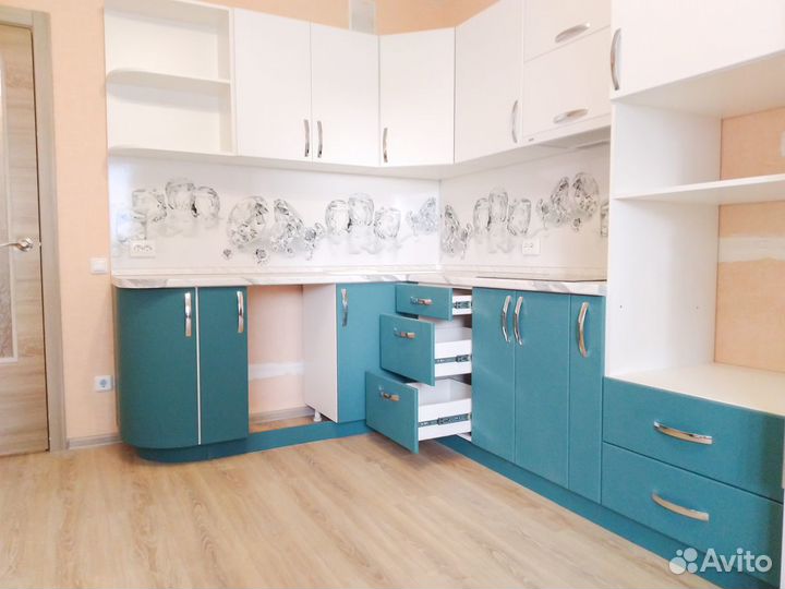 Кухонный гарнитур. Угловая кухня глянец ксп:39952