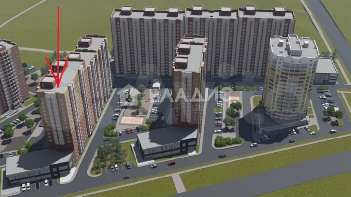 2-к. квартира, 64,2 м², 2/17 эт.