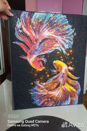 Подарок,картина,бусины