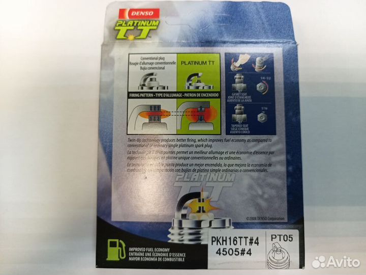 Свечи платиновые Denso PKH16TT, 4505